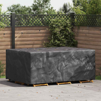 vidaXL Outdoor Furniture Cover Black 210 x 130 x 70 cm 210D