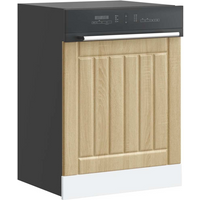 vidaXL Dishwasher Panel Lucca Sonoma Oak Engineered Wood