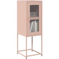 vidaXL Sideboard Pink 36x39x107 cm Cold-rolled Steel