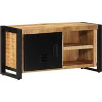 vidaXL TV Cabinet 80x30x40 cm Solid Rough Wood Mango