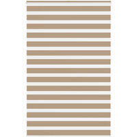 vidaXL Zebra Blind Sand Brown 145x230 cm Fabric Width 140.9 cm Polyester