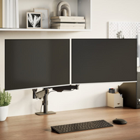 vidaXL Dual Monitor Arm for Max 27 Inch Screen Gas Spring 20 kg