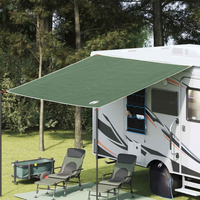 vidaXL Water Resistant Tarp Green