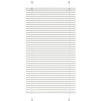 vidaXL Pleated Blind White 75x150 cm Fabric Width 74.4 cm Polyester