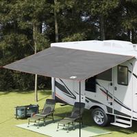 vidaXL Water Resistant Tarp Grey and Orange