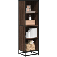 vidaXL Book Cabinet Brown Oak 40x35x139 cm Engineered Wood
