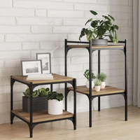 vidaXL Bookshelf Board 4 pcs Brown 40 x 40 x 1.5 cm Engineered wood