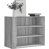 vidaXL Wall Cabinet Grey Sonoma 75x35x60 cm Engineered Wood