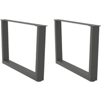 vidaXL Coffee Table Legs V-Shape 2 pcs Anthracite 70x(42-43.3) cm Steel