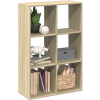 vidaXL Room Divider Bookcase Sonoma Oak 69.5x29x103.5 cm Engineered Wood