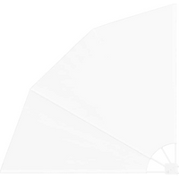 vidaXL Balcony Privacy Screen White 160 x 160 cm Fabric