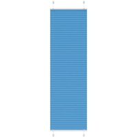 vidaXL Pleated Blind Blue 55x200 cm Fabric Width 54.4 cm Polyester
