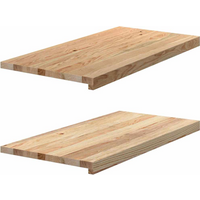vidaXL Window Sills 2 pcs Untreated 80x40x2 cm Solid Wood Oak
