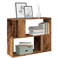 vidaXL Book Cabinet/Room Divider Old Wood 80x24x63 cm