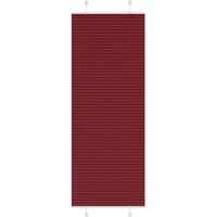 vidaXL Pleated Blind Bordeaux Red 70x200 cm Fabric Width 69.4 cm Polyester