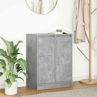 vidaXL Sideboard Concrete Grey 57x34x76 cm Engineered Wood