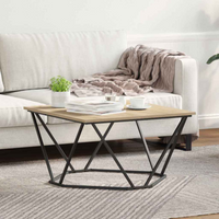 vidaXL Coffee Table Sonoma Oak 80 x 80 x 45 cm