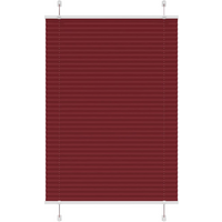 vidaXL Pleated Blind Bordeaux Red 100x100 cm Fabric Width 99.4 cm Polyester