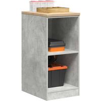 vidaXL Garage Storage Cabinet Concrete Grey 40x51x85 cm Solid Wood Pine