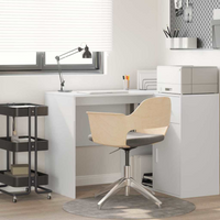 vidaXL Desk with Shelf White 102 x 50 x 75 cm Engineered Wood