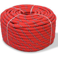 vidaXL Marine Rope Polypropylene 8 mm 100 m Red