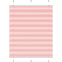 vidaXL Pleated Blind Pink 105x150 cm Fabric Width 104.4 cm Polyester