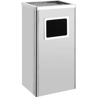 vidaXL Ashtray Dustbin Hotel 45 L Stainless Steel