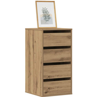 vidaXL Corner Chest of Drawers Artisian Oak 40x41x76 cm Engineered Wood