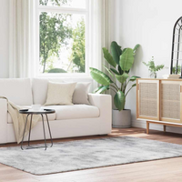 vidaXL Shaggy Rug High Pile NAVARRA Silver Grey 160x230 cm Polyester