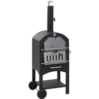 vidaXL Charcoal Fired Outdoor Pizza Oven with Fireclay Stone