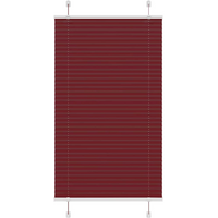 vidaXL Pleated Blind Bordeaux Red 70x100 cm Fabric Width 69.4 cm Polyester