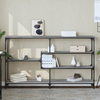vidaXL Console Table Grey Sonoma 160x32x95 cm Engineered Wood