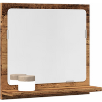 vidaXL Bathroom Mirror Cabinet Old Wood 40x11x37 cm Engineered Wood