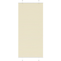 vidaXL Pleated Blind Cream 90x200 cm Fabric Width 89.4 cm Polyester