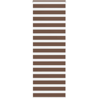 vidaXL Zebra Blind Brown 80x200 cm Fabric Width 75.9 cm Polyester