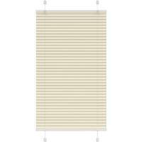 vidaXL Pleated Blind Cream 80x100 cm Fabric Width 79.4 cm Polyester