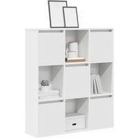 vidaXL Bookcase White 89x24x101.5 cm Engineered Wood