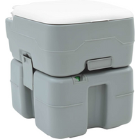 vidaXL Camping Toilet Grey 41.5 x 36.5 x 42 cm Plastic