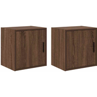 vidaXL Garage Wall Cabinets 2 pcs Brown Oak Engineered Wood