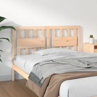 vidaXL Bed Headboard 125.5x4x100 cm Solid Wood Pine