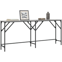 vidaXL Console Table Grey Sonoma 180x29x75 cm Engineered Wood