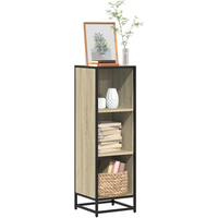 vidaXL Book Cabinet Sonoma Oak 33.5x33x107.5 cm Engineered Wood