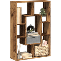 vidaXL Bookcase Old Wood 63x20x90 cm Engineered Wood