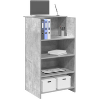 vidaXL Reception Desk Concrete Grey 55x50x103.5 cm Engineered Wood