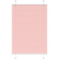 vidaXL Pleated Blind Pink 85x100 cm Fabric Width 84.4 cm Polyester