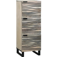 vidaXL Media Storage Cabinets & Racks White and Black 40 x 33 x 110 cm
