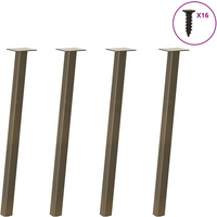 vidaXL Console Table Legs 4 pcs Natural Steel 72 cm Steel