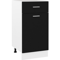 vidaXL Drawer Bottom Cabinet Lyon Black 40x46x81.5 cm Engineered Wood