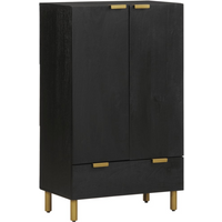 vidaXL Highboard Black 60x33x100 cm Engineered Wood