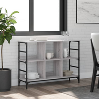 vidaXL Sideboard Grey Sonoma 102x32x73.5 cm Engineered Wood